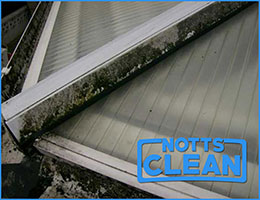 cleaner plastic conservatory roof in notts before